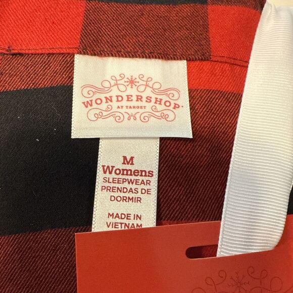 WONDERSHOP WOMEN'S 2 PIECE "RED BUFFALO CHECK" FAMILY SLEEP SET (SIZE M) ~ NEW!! - Picture 6 of 6